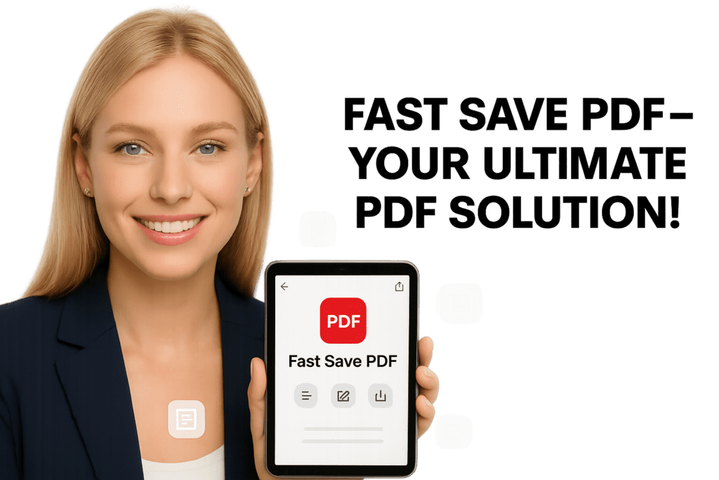 Fast save pdf